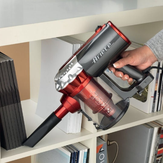 Ariete Handy Force Ηλεκτρική Σκούπα 2 σε 1 Stick & Χειρός 600W Κόκκινη