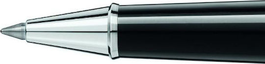 MontBlanc Meisterstuck Pen Rollerball Black with Black Ink Platinum Classique