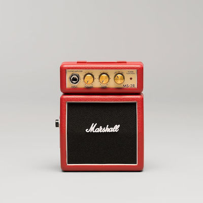 Marshall MS-2R Mini Verstärker für E-Gitarre 1 x 2" 1W Rot