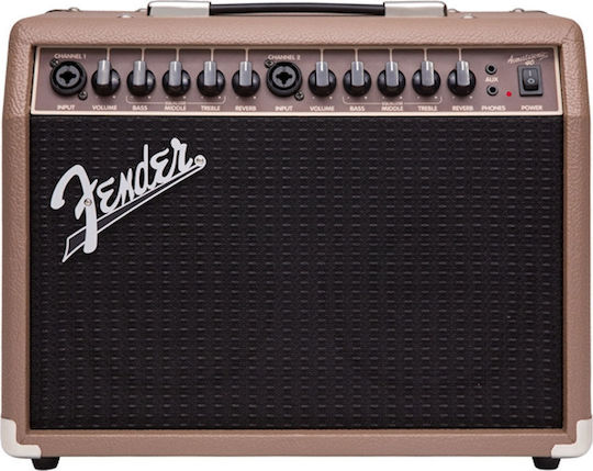 Fender Acoustasonic 40 Combo Amplifier For Acoustic Instruments 2 x 6.5" 40W Brown 2314206000