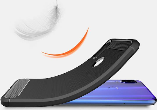 Hurtel Carbon Brushed Back Cover Σιλικόνης Μαύρο (Redmi 7)