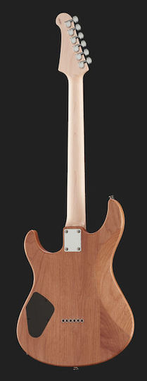 Yamaha PAC-120H Elektrische Gitarre Stratocaster mit HH Tonabnehmerkonfiguration Yellow Natural Satin