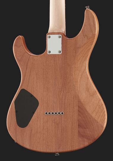 Yamaha PAC-120H Elektrische Gitarre Stratocaster mit HH Tonabnehmerkonfiguration Yellow Natural Satin