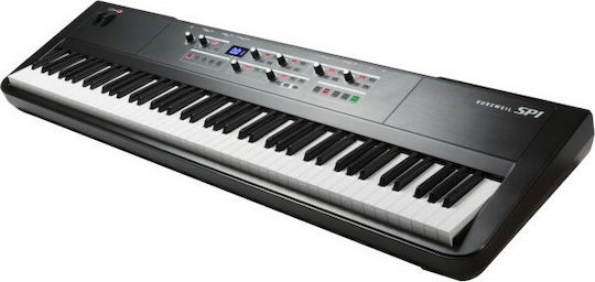 Kurzweil Electric Stage Piano SP1 with 88 Weighted Keys and Connection with Headphones and Computer Black