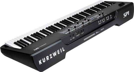 Kurzweil Electric Stage Piano SP1 with 88 Weighted Keys and Connection with Headphones and Computer Black