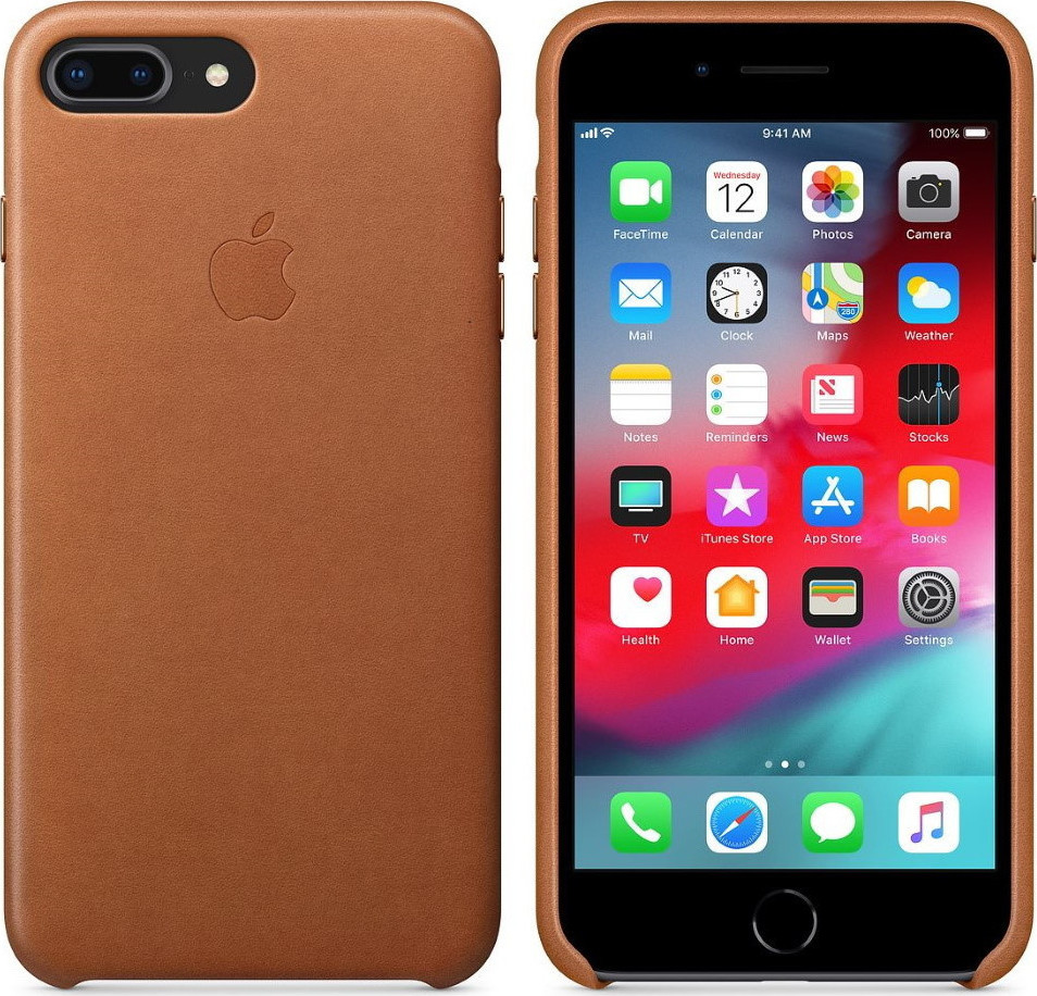 Apple Leather Case Saddle Brown (iPhone 8/7 Plus) Skroutz.gr