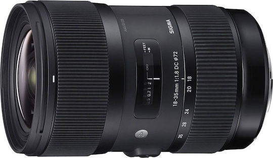 Sigma Crop Obiectiv Foto 18-35mm F1.8 DC HSM Fix pentru Montura Nikon F Black