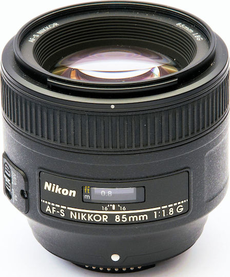 Nikon Full Frame Camera Lens AF-S NIKKOR 85mm f/1.8G Telephoto for Nikon F Mount Black
