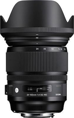 Sigma Full Frame Camera Lens 24-105mm F4 DG OS HSM Standard Zoom for Nikon F Mount Black
