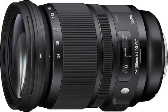 Sigma Full Frame Φωτογραφικός Φακός 24-105mm F4 DG OS HSM Standard Zoom για Nikon F Mount Μαύρος