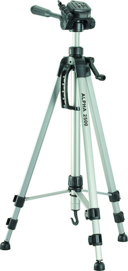 Cullmann Alpha 2500 Kamerastative mit Tasche aus Aluminium mit 3-Wege Kopf bis 165cm und Belastbarkeit 2,5kg