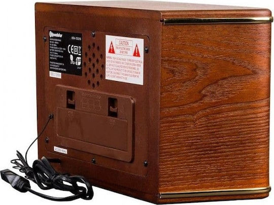 Roadstar HRA-1500/N Retro Επιτραπέζιο Ραδιόφωνο Ρεύματος Καφέ