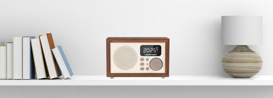 Blaupunkt HR5BR Επιτραπέζιο Ραδιόφωνο Ρεύματος με USB Καφέ