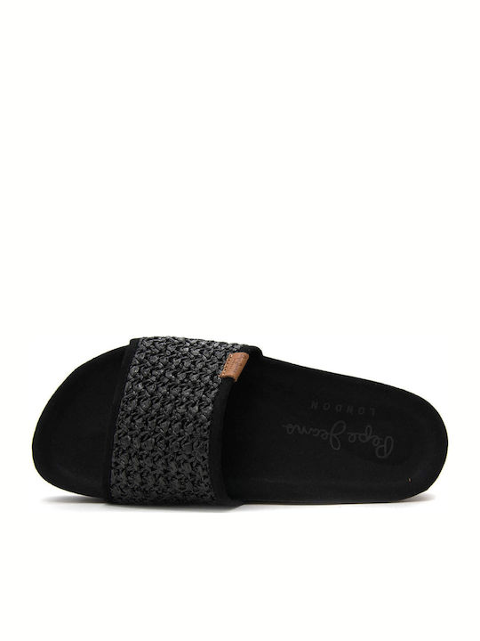 Oban Ethnic Women's Flat Sandals Black
