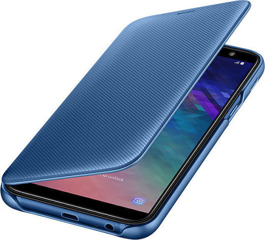 Samsung Book Synthetic Leather Blue (Galaxy A6 2018) WW