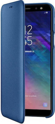 Samsung Wallet Cover Μπλε (Galaxy A6 2018)