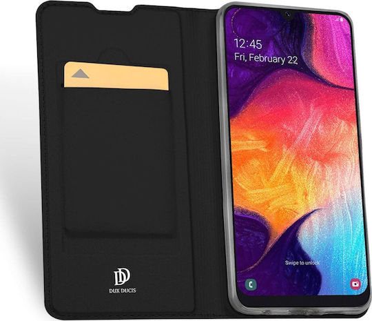 Dux Ducis Skin Pro Книга Изкуствена кожа Черен (Galaxy A40)