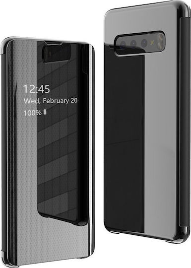 Hurtel Clear View Book Plastic Black (Galaxy S10+)