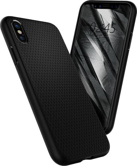 Spigen Liquid Air Back Cover Σιλικόνης Μαύρο (iPhone X / Xs)