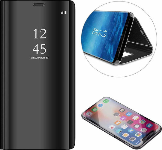 Hurtel Clear View Book Plastic Black (Galaxy S10+)