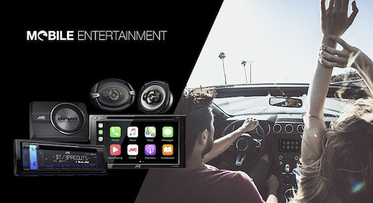 JVC Ηχοσύστημα Αυτοκινήτου 2DIN (Bluetooth/USB/AUX/WiFi/GPS/Apple-Carplay/Android-Auto) με Οθόνη Αφής 6.8"