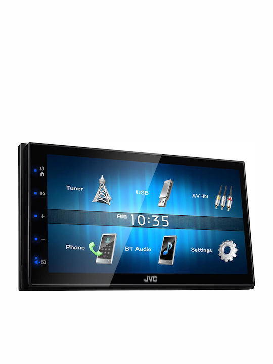 JVC Sistem Audio Auto 2DIN (Bluetooth/USB/AUX/WiFi/GPS/Apple-Carplay/Android-Auto) cu Ecran Tactil 6.8"