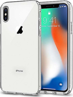 Spigen Liquid Crystal Coperta din spate Silicon Transparent (iPhone X / XS) 057CS22118