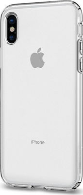 Spigen Liquid Crystal Coperta din spate Silicon Transparent (iPhone X / XS) 057CS22118