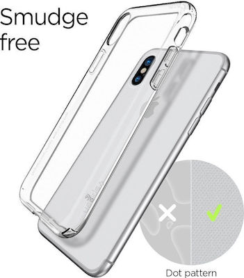 Spigen Liquid Crystal Coperta din spate Silicon Transparent (iPhone X / XS) 057CS22118