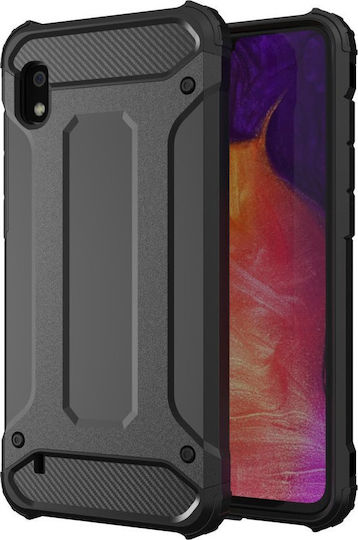 Hurtel Tough Armor Задна корица Пластмаса Черен (Galaxy A10)