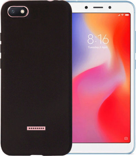 Forever Back Cover Σιλικόνης Μαύρο (Redmi 6a)