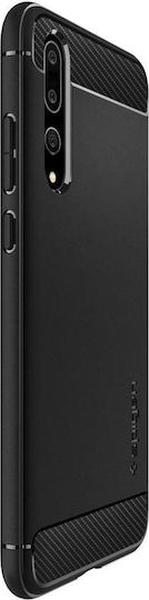 Spigen Rugged Armor Back Cover Σιλικόνης Μαύρο (Huawei P20 Pro)