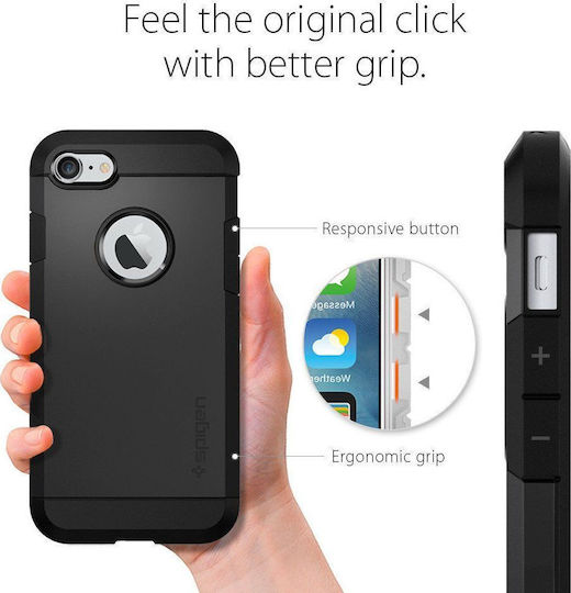 Spigen Tough Armor 2 Back Cover Πλαστικό Μαύρο (iPhone 8/7)
