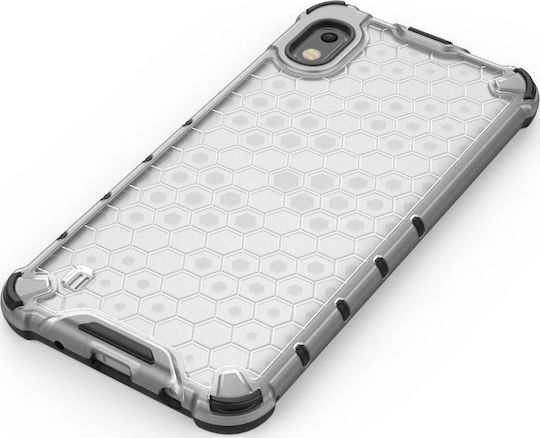 Hurtel Honeycomb Back Cover Silicone Transparent (Galaxy A10)