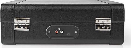 Nedis TURN210BK Suitcase Turntables with Preamp and Built-in Speakers Black