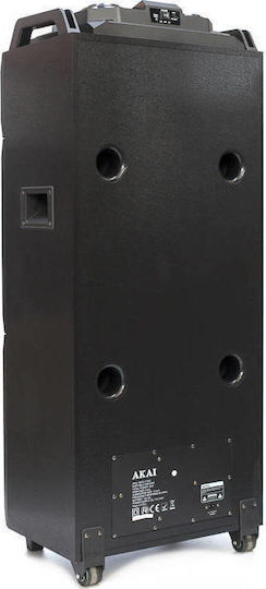 Akai Proffesional Karaoke Speaker with Wireless Microphone and Lighting Effects ABTS-T1203 Black