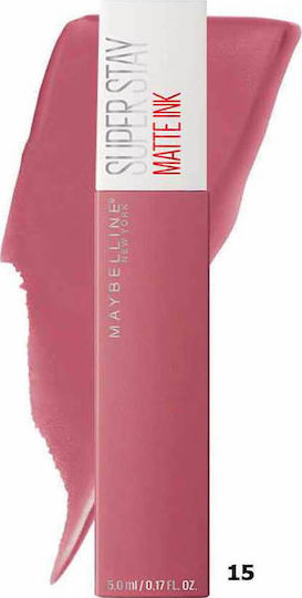 Maybelline Super Stay Matte Ink Υγρό Κραγιόν Matte 15 Lover 5ml