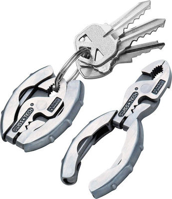 Swiss Tech Micro-plus Multi-tool Silver Total Length 5.1pcs with Blade made of Stainless Steel