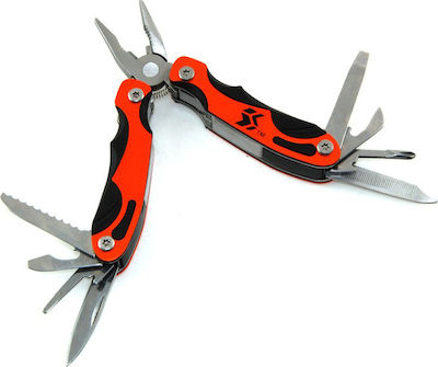 Swiss Tech P12 Multitool Orange mit Klinge aus Rostfreier Stahl in Scheide