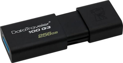 Kingston DataTraveler 100 G3 256GB USB 3.0 Stick Negru