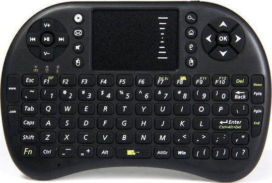 Wireless QWERTY Keyboard Tastatur mit Touchpad Englisch US