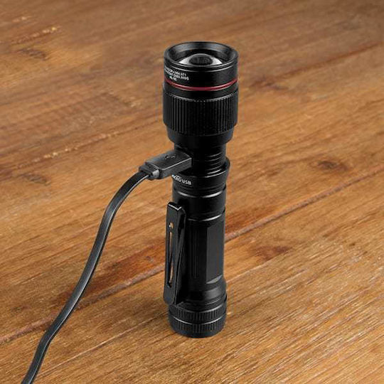Nebo Rechargeable Flashlight LED Dual Function with Maximum Brightness 450lm Redline Flex 1 x AA