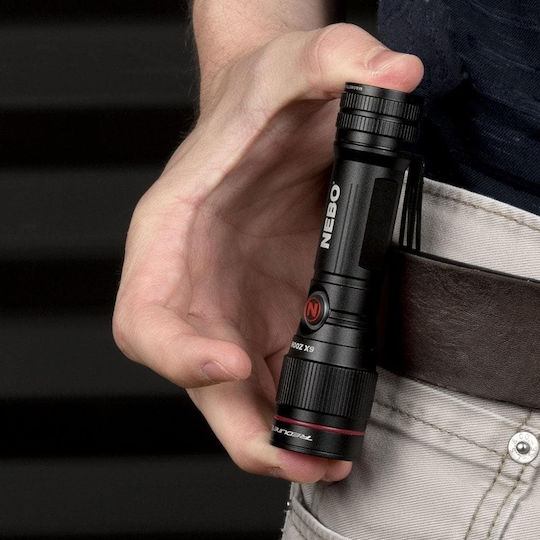 Nebo Rechargeable Flashlight LED Dual Function with Maximum Brightness 450lm Redline Flex 1 x AA