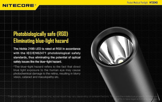 NiteCore Φακός LED IPX8 με Μέγιστη Φωτεινότητα 180lm Mt06md