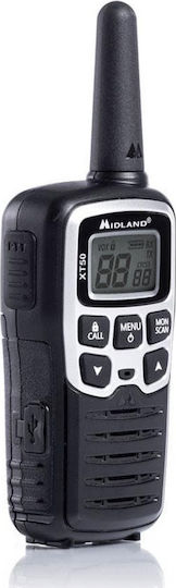 Midland XT50 Wireless Transceiver PMR 0.5W with Monochrome Screen Set of 2pcs