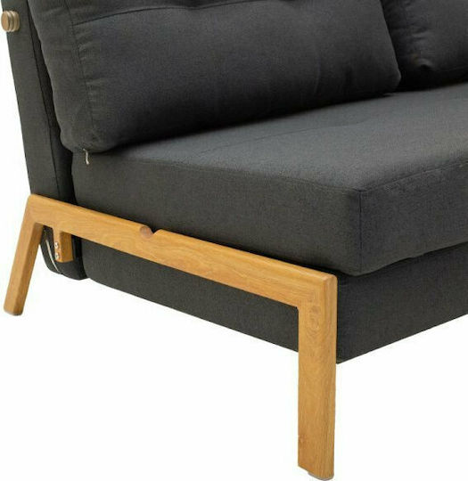 Pakketo Fancy Doppelsitzer Sofa Bett Anthrazit 150x92x77cm