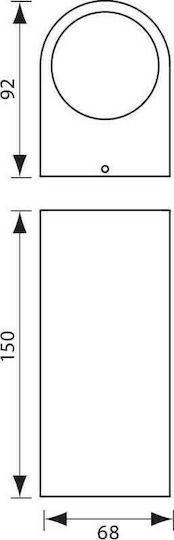 Vivalux Wall-Mounted Outdoor Spot Light GU10 IP44 Double Beam 6.8x15x9.2εκ.