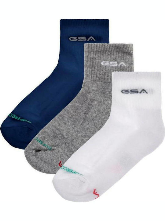 GSA Αθλητικές Παιδικές Κάλτσες Μακριές Aero 500 για Αγόρι 3 Pack Πολύχρωμες