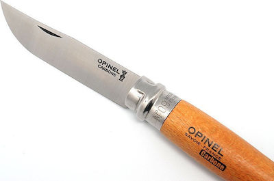 Opinel No.9 Carbon Taschenmesser Braun mit Klinge aus Kohlenstoffstahl