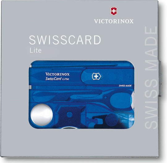Victorinox Swisscard Lite Карта Мултифункционален Инструмент Син с Калъф